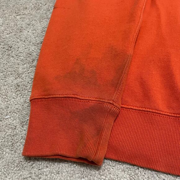 Polo Ralph Lauren Orange Full Zip Heavy Hoodie Sweatshirt Large - Picture 8 of 8